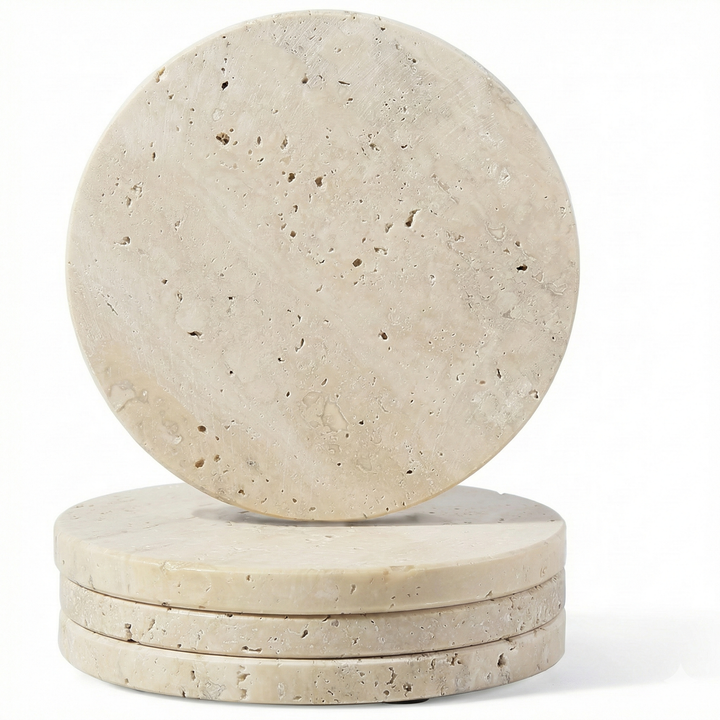 FrostiVybe® Marble Travertine Coaster - FrostiVybe®