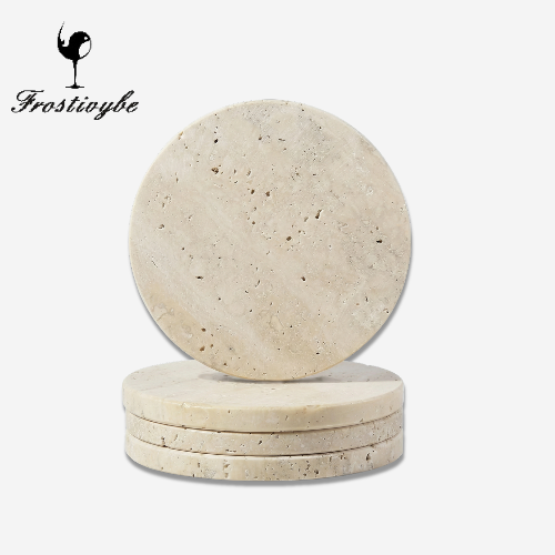 FrostiVybe® Marble Travertine Coaster - FrostiVybe®